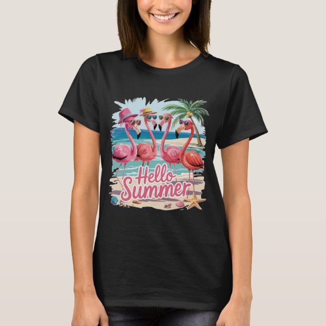 Dam- “Hello Summer” T-Shirt (Framsida)