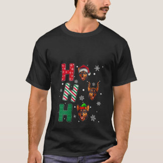 Dam Ho Ho Ho Kelpie Hundälskare Matchande Jul T Shirt