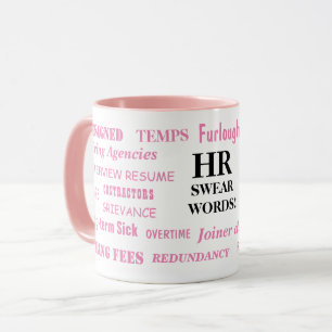 Dam HR Swear Ord Human Resources Mugg