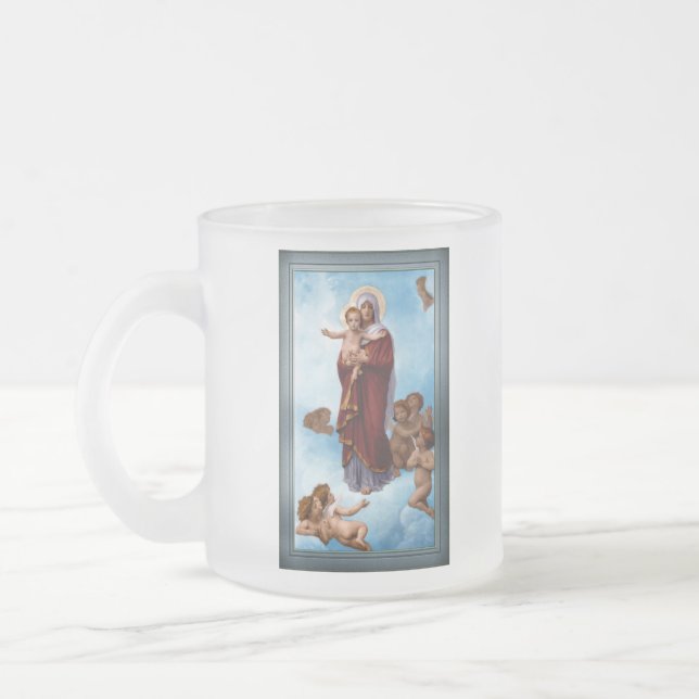 Dam i Änglar av William Bouguereau Frostad Glasmugg (Vänster)