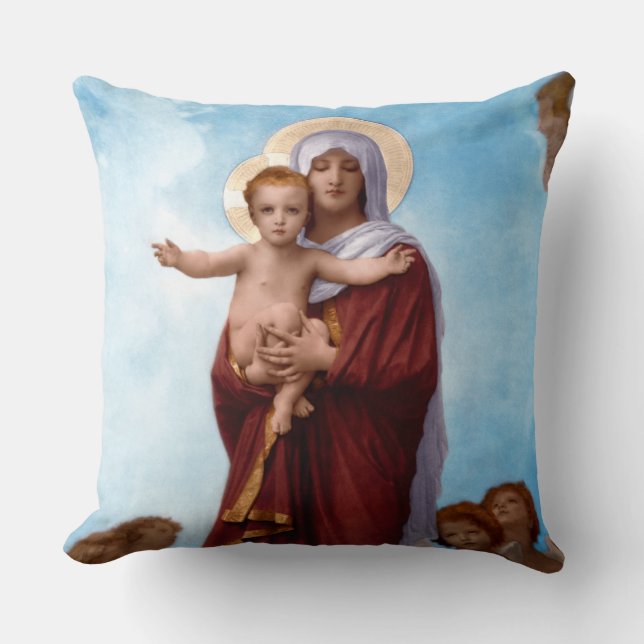 Dam i Änglar av William Bouguereau Kudde (Framsida)