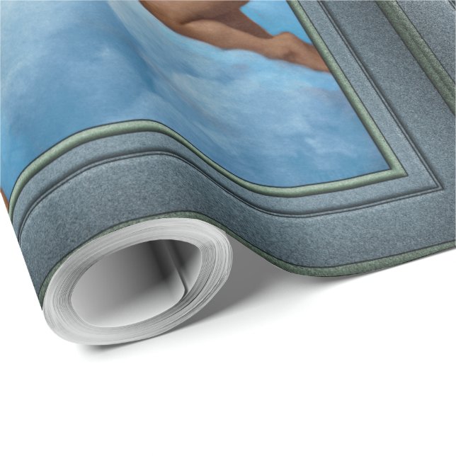 Dam i Änglar av William Bouguereau Presentpapper (Rulle Hörn)