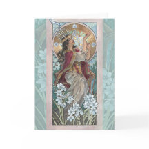 Dam i Art nouveau Birthstone-serien i december