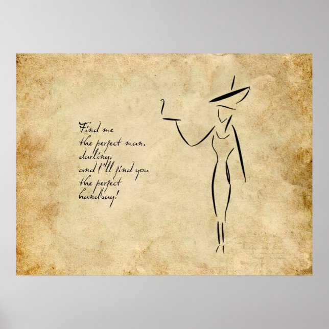 Dam i Big Hat #2 Poster (Framsidan)