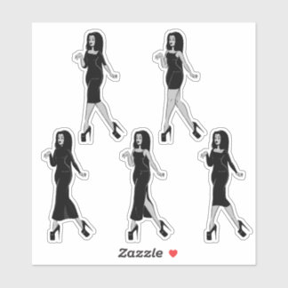 Dam i Black III Klistermärken