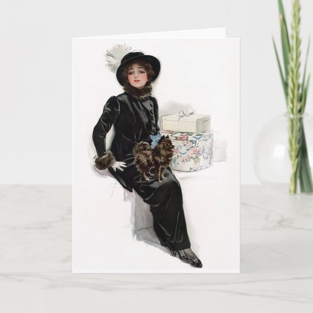 Dam i Black Kort (Framsida)