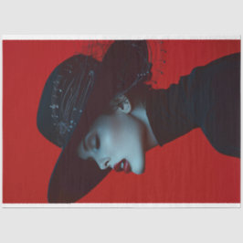 Dam i Black Music Note Crimson Cadence Decoupage