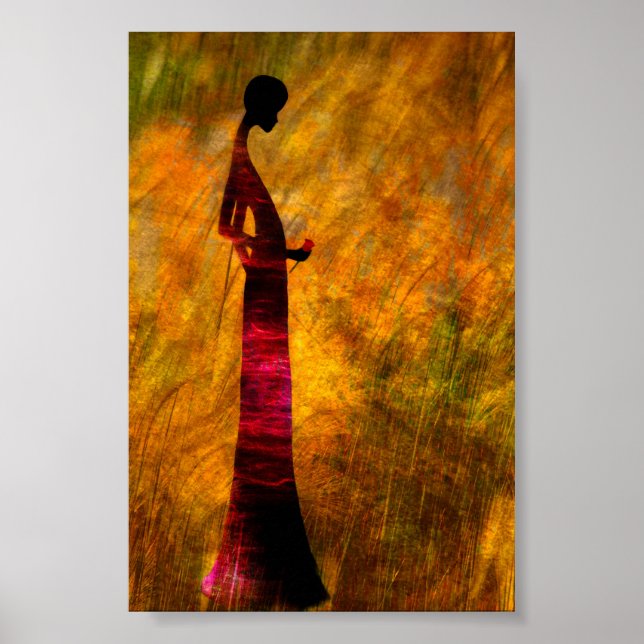 Dam i Black Poster (Framsidan)