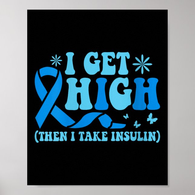 Dam I blir hög sen tar jag insulin V-ringad  Poster (Framsidan)