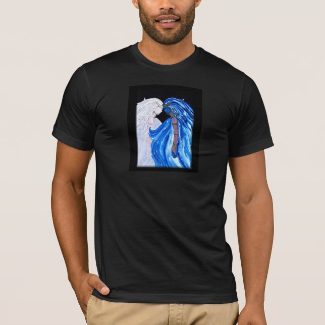 Dam i Blue Flame T Shirt (Framsida)