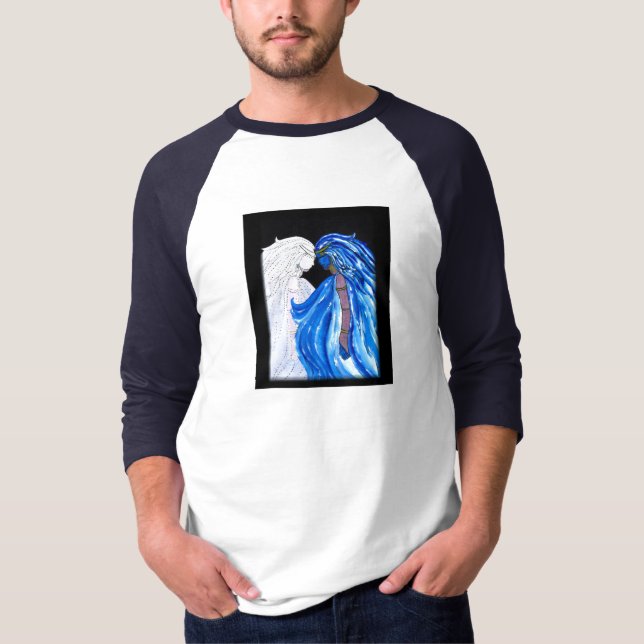 Dam i Blue Flame Tee (Framsida)