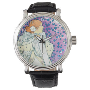 Dam i Camelias, Alphonse Mucha Armbandsur