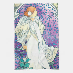 Dam i Camelias, Alphonse Mucha Kökshandduk