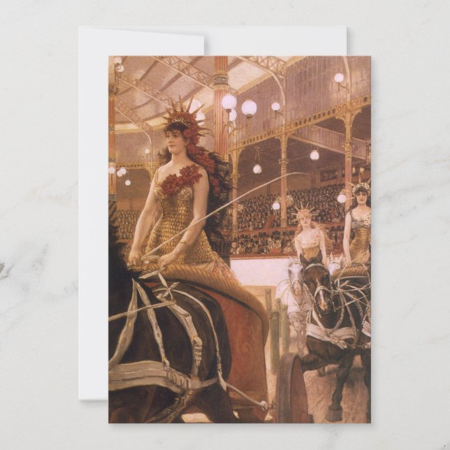 Dam i Cars (även känt som Circus) av James Tissot (Framsida)