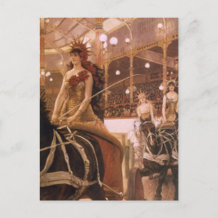 Dam i Cars (även känt som Circus) av James Tissot Vykort