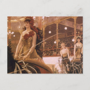Dam i Cars (även känt som Circus) av James Tissot Vykort