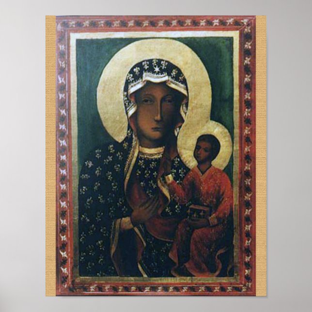 Dam i Czestochowa Devotional Image Poster (Framsidan)