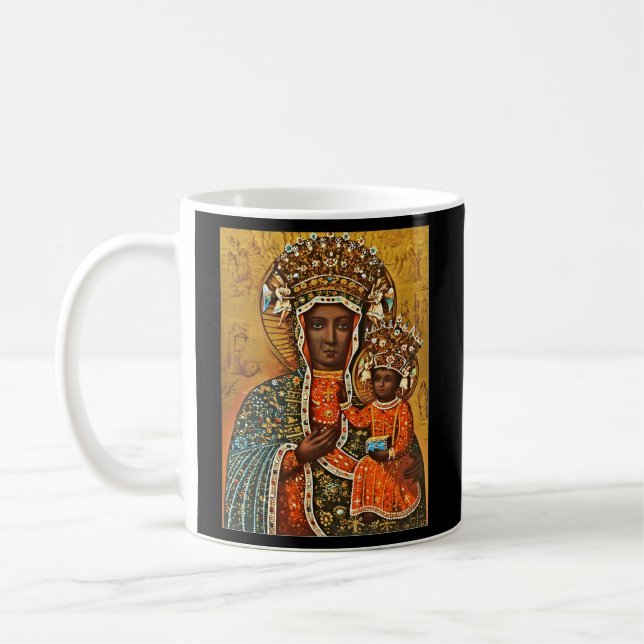 Dam i Czestochowa Kaffemugg (Vänster)