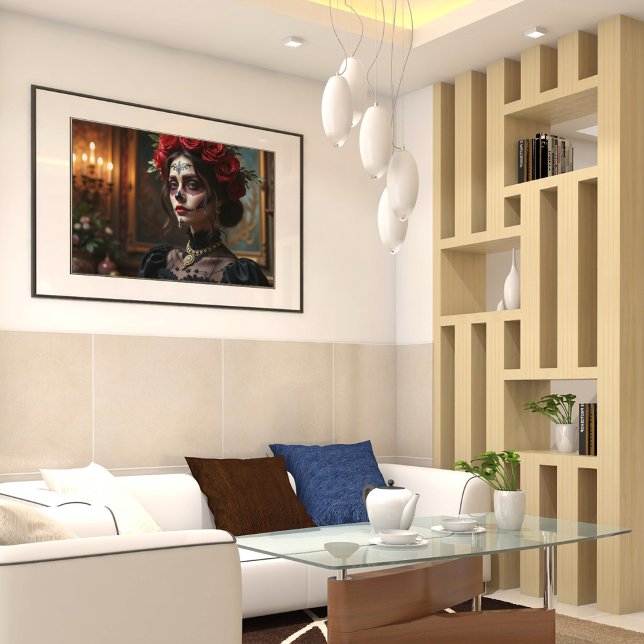 Dam i den externa maskeraden canvastryck (Skapare uppladdad)