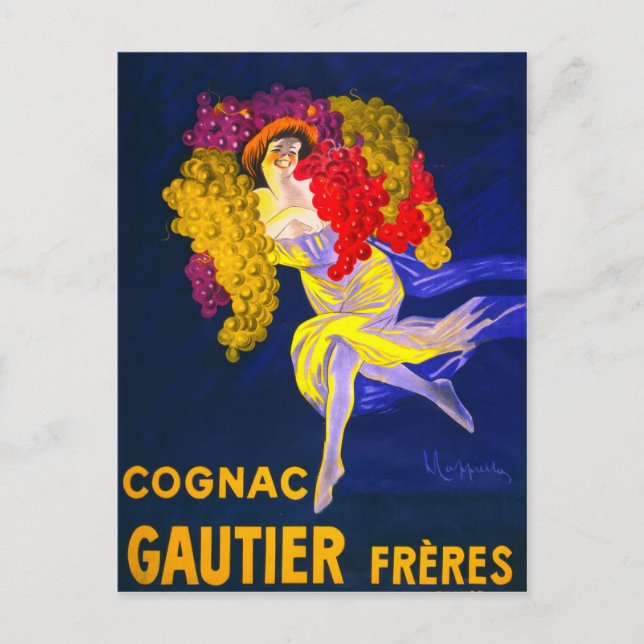 Dam i druvor vykort (Framsida)