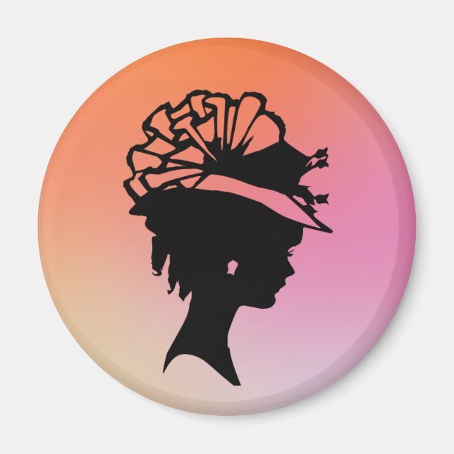 Dam i en Bonnet 7 Citrus Ice AH2010 Magnet (Framsidan)