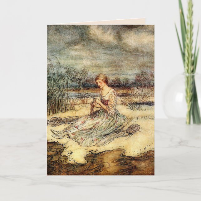 DAM I FÄLT-BLANKKORTET HELA TILLFÄLLE TACK KORT (Framsida)