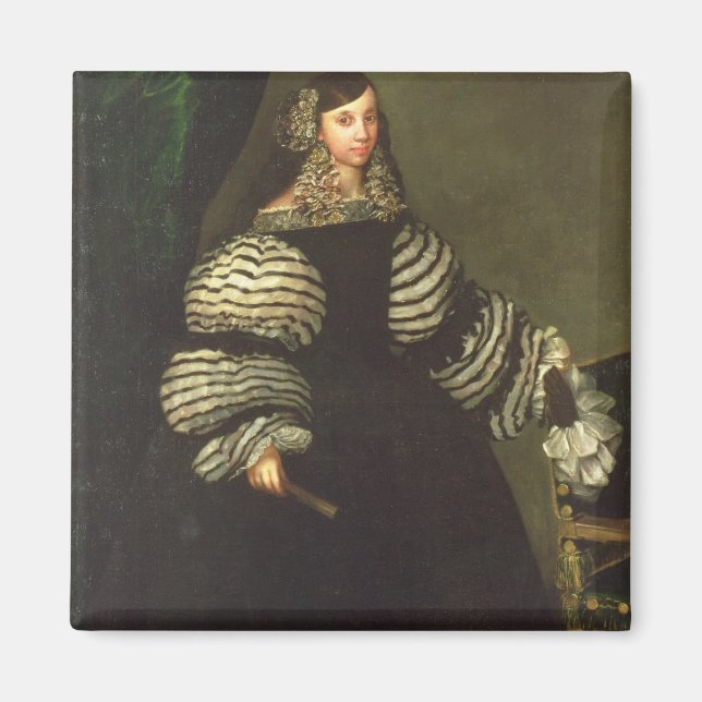 Dam i familjen Medinaceli, 1683 Magnet (Framsidan)