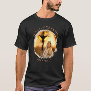 Dam i Fatima Blated Mor Mary Catholique Morsa T Shirt