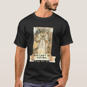 Dam i Fatima Blated Mor Mary Catholique Morsa T Shirt