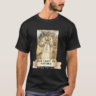 Dam i Fatima Blated Mor Mary Catholique Morsa T Shirt