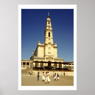 Dam i Fatima Church, Lissabon Portugal Poster