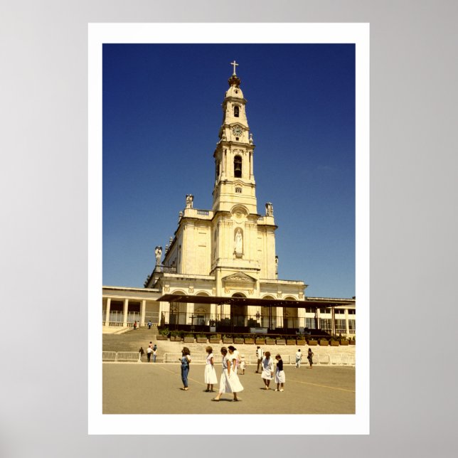 Dam i Fatima Church, Lissabon Portugal Poster (Framsidan)