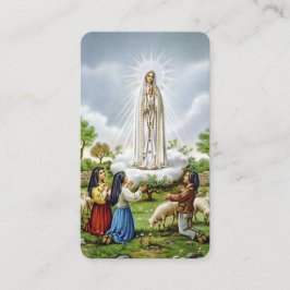 Dam i Fatima - "Fatima Prayer-kort" Tilläggskort