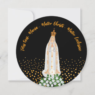 Dam i Fatima-processen i Candles hälsning Inbjudningar