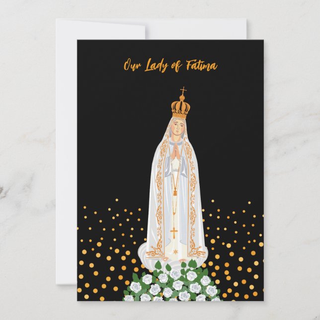 Dam i Fatima Procession of Candles-födelsedagen (Framsida)