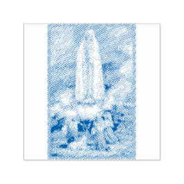 Dam i Fatima Rubber Frimärke Självfärgande Stämpel