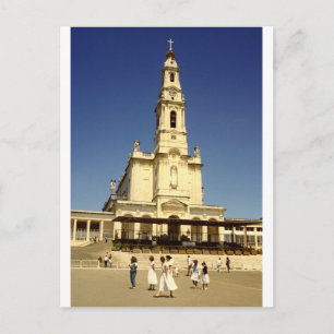 Dam i Fatima shrine, Lissabon Portugal Vykort