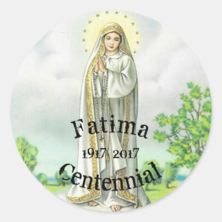 Dam i Fatima Sticker Runt Klistermärke
