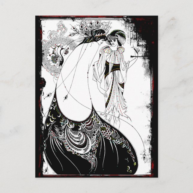 Dam i Finare Ddress Vykort (Framsida)