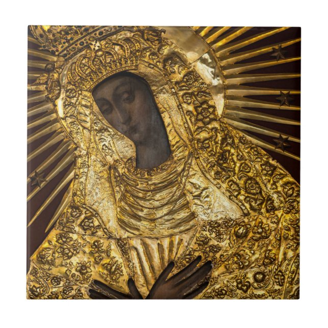 Dam i Grind i Dawn Litauen Kakelplatta (Framsidan)