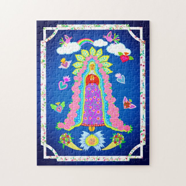 Dam i Guadalupe 11x14 Jigszawa Puzzle Pussel (Vertikal)