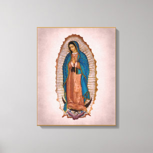 Dam i Guadalupe 1531 Canvastryck