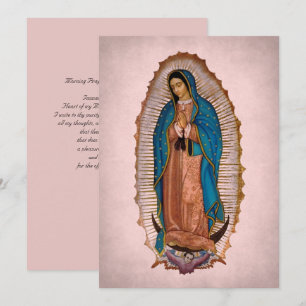 Dam i Guadalupe 1531 med Prayer Julkort