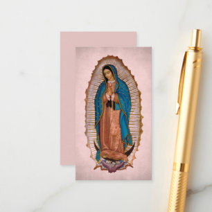 Dam i Guadalupe 1531 med Prayer Tilläggskort