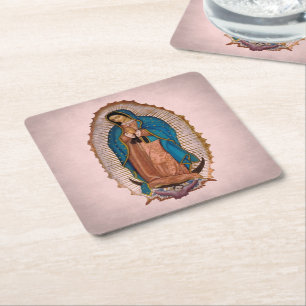 Dam i Guadalupe 1531 Underlägg Papper Kvadrat