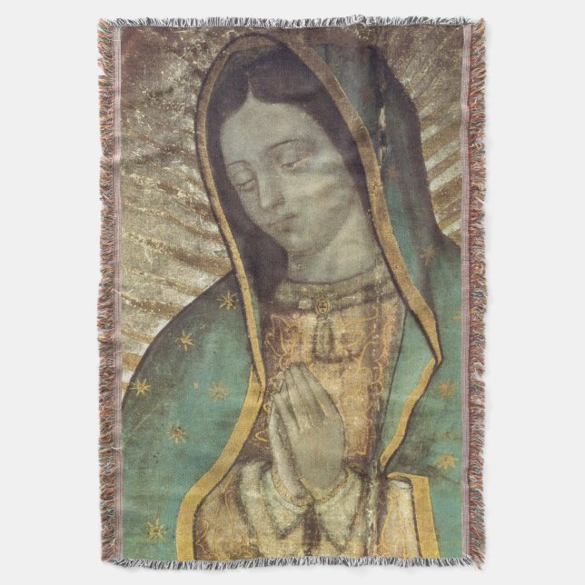 Dam i Guadalupe Blanket/Wall Hanging Filt (Framsidan Vertikal)