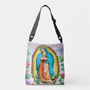 Dam i Guadalupe-Blommigten Axelväska