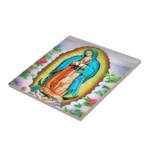 Dam i Guadalupe-Blommigten Kakelplatta