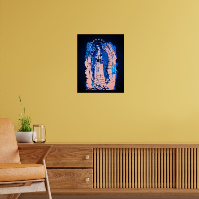 Dam i Guadalupe Collage Poster (Vardagsrum 2)