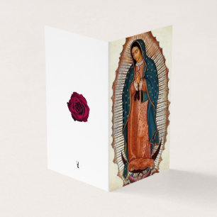 Dam i Guadalupe Condolence - tack till era kort